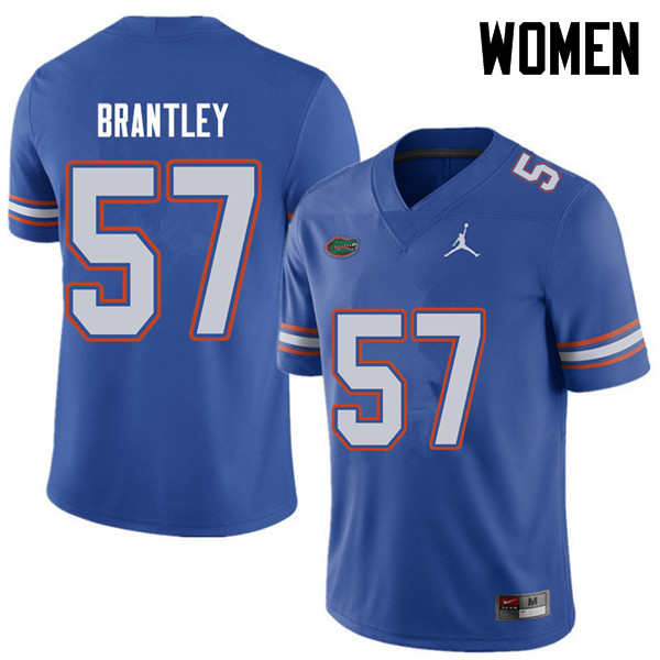 Jordan Brand Women #57 Caleb Brantley Florida Gators College Football Jerseys Sale-Royal - Click Image to Close